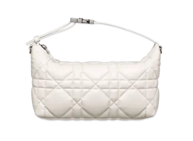 Dior Medium Travel Nomad Pouch Macro Cannage Calfskin "Latte"