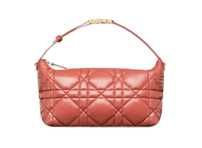 Dior Medium Travel Nomad Pouch Macro Cannage Calfskin "Rust"