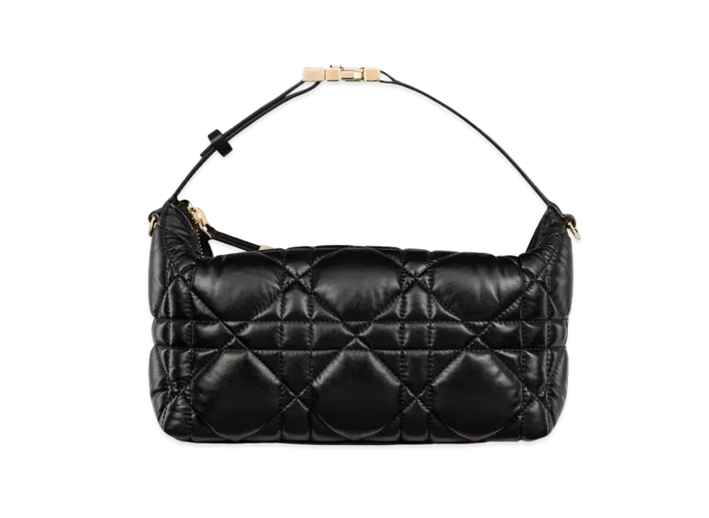 Dior Medium Travel Nomad Pouch Macro Cannage Calfskin "Black"