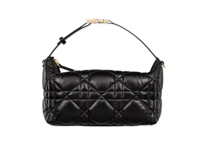 Dior Medium Travel Nomad Pouch Macro Cannage Calfskin "Black"