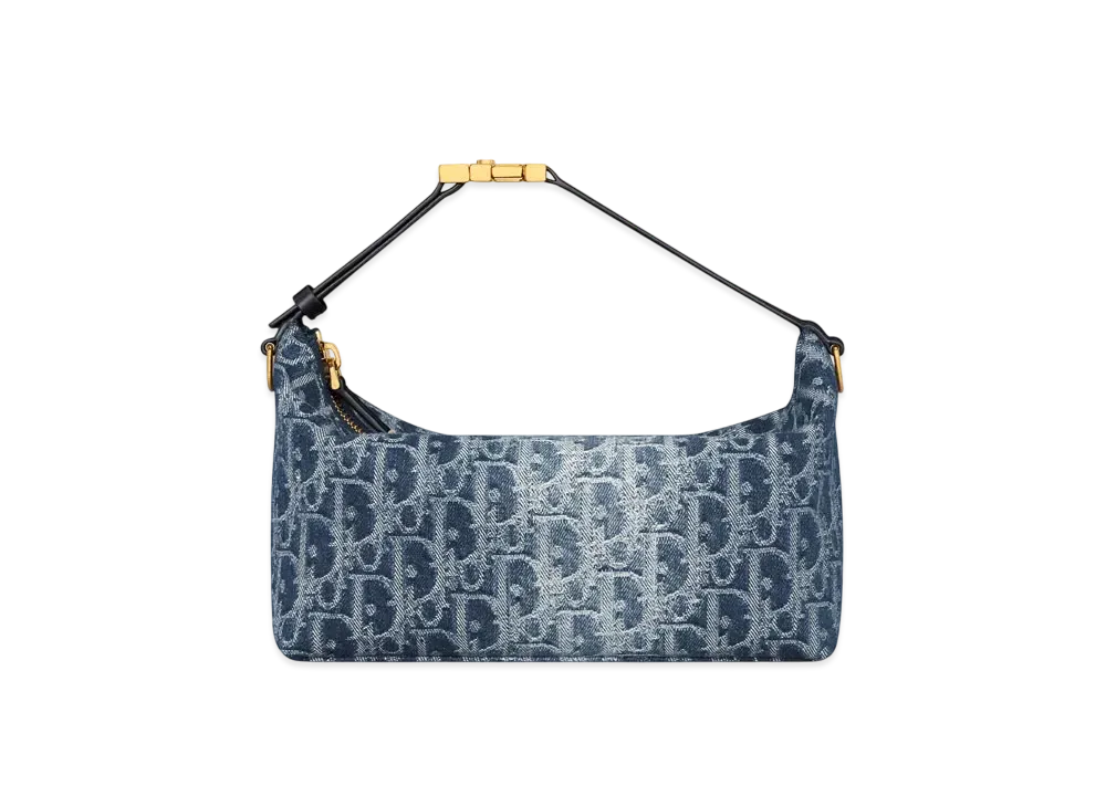 Dior Medium DiorTravel Nomad Pouch Denim Dior Oblique Jacquard "Blue"