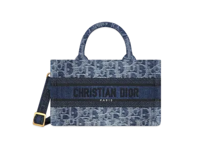 Dior Mini Dior Book Tote Denim Dior Oblique Jacquard (21.5 x 13 x 7.5 cm) "Blue"