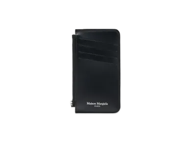 Maison Margiela Rubber Leather Zipped Card Holder "Black"