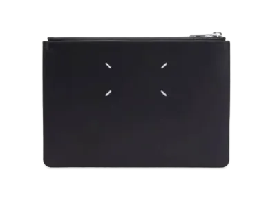 Maison Margiela Two Tone Leather Four Stitches Pouch "Steel Gray"