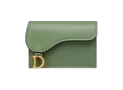 Dior Card Holder "Dark Mint Green"