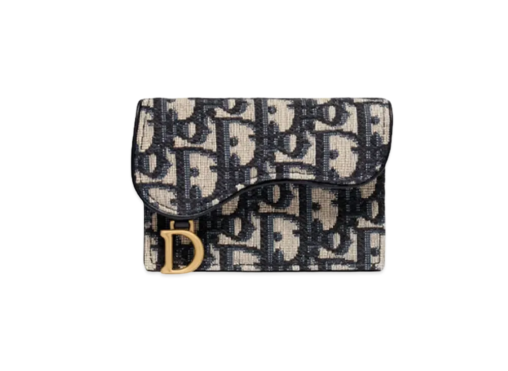 ディオール サドル フラップ カード ホルダー "ブルー" S5611CTZQ_M928