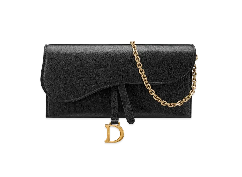 Dior Saddle Wallet "Black"