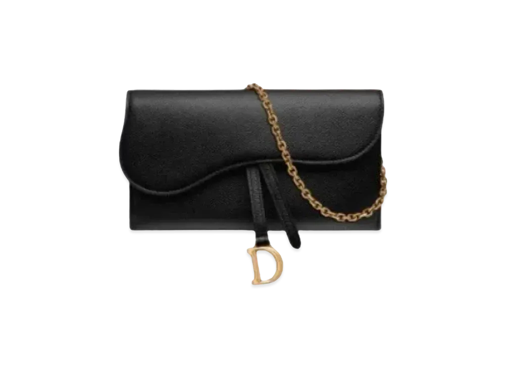 Dior Saddle Calfskin Wallet "Black"