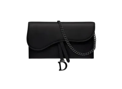 Dior Matcouwerer Saddle Wallet "Black"