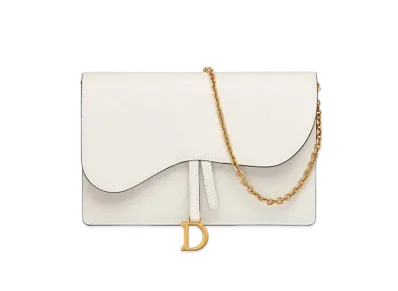 Dior Saddle Pouch Grained Calfskin "Latte"