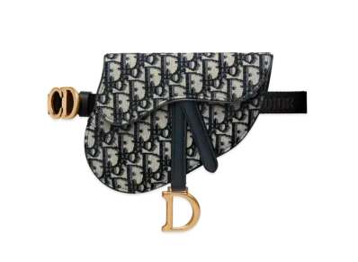 Dior Saddle Belt Pouch Dior Oblique Jacquard "Blue"