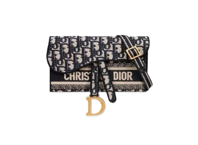 Dior Saddle Slim Pouch "Blue"