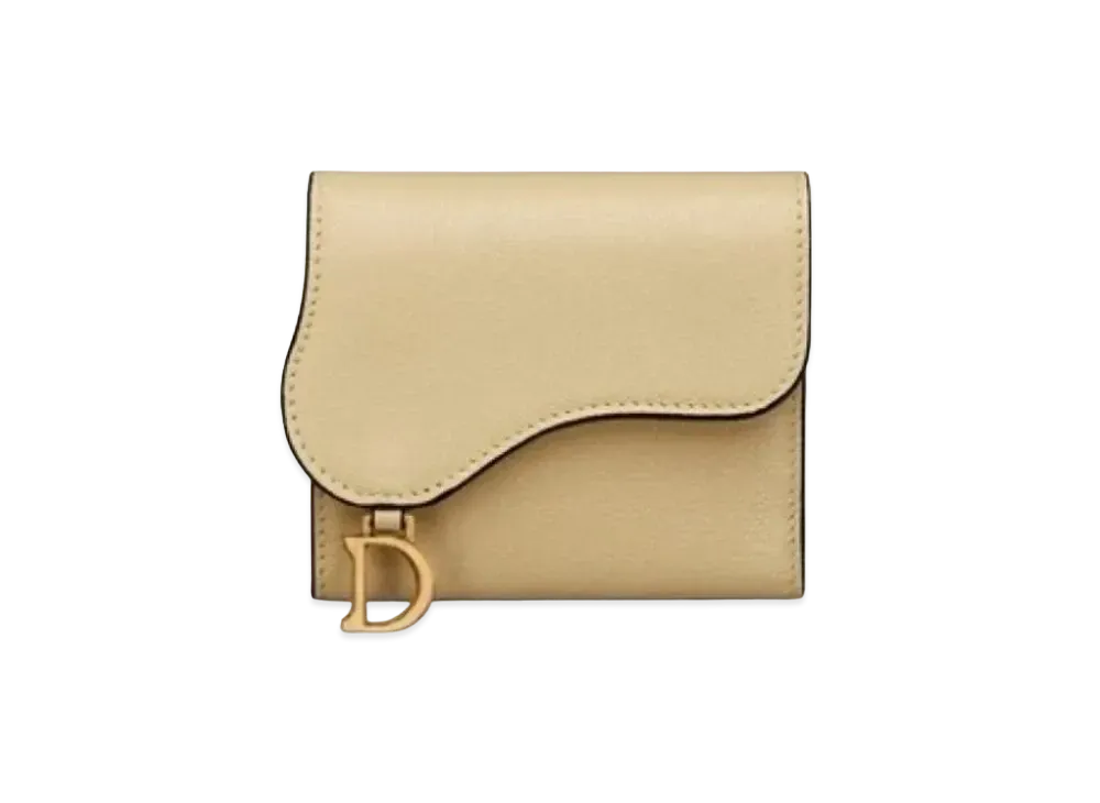 Dior Saddle Lotus Wallet "Light Yellow"
