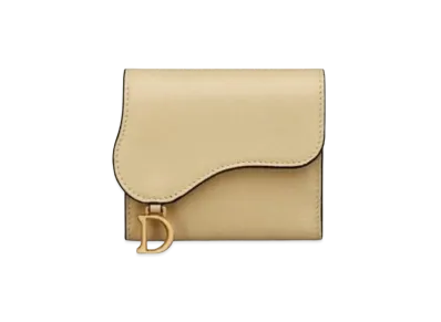 Dior Saddle Lotus Wallet "Light Yellow"