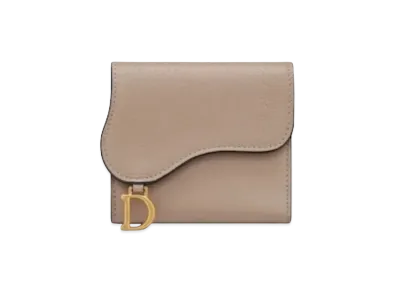 Dior Saddle Lotus Wallet "Hazelnuts"