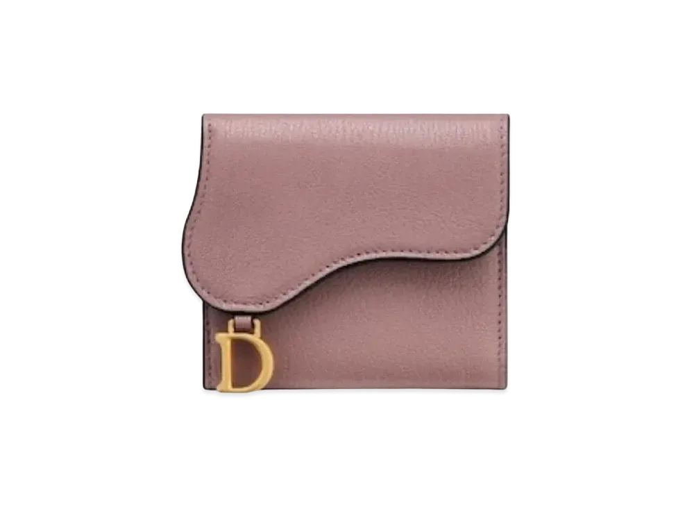 Dior Saddle Lotus Wallet "Pionie Pink"