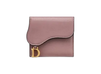 Dior Saddle Lotus Wallet "Pionie Pink"