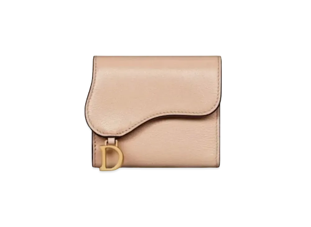 Dior Saddle Lotus Wallet "Sand Pink"