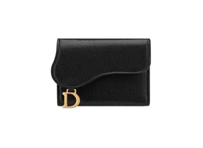 Dior Saddle Lotus Wallet "Black"