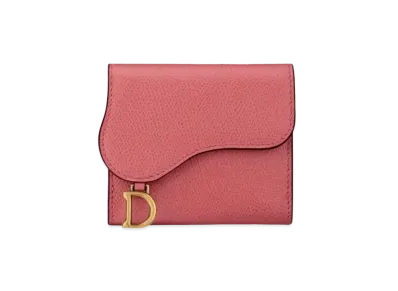 Dior Cow Leather Saddle Wallet "Pink"