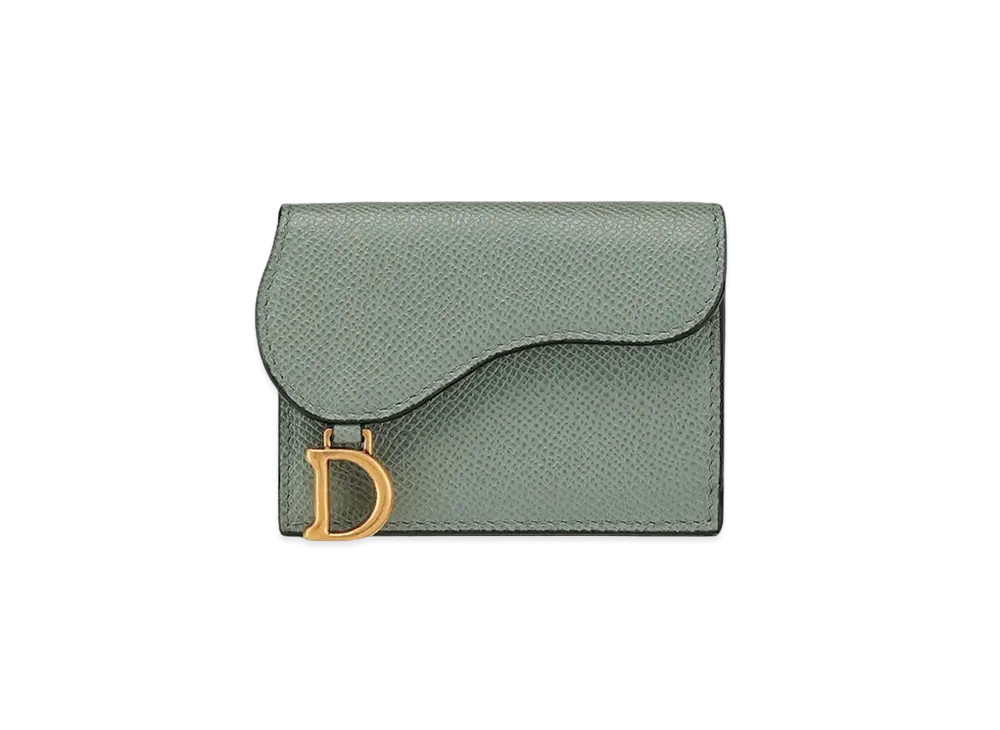 Dior Saddle Compact Wallet "Gray"