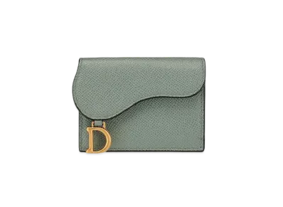Dior Saddle Compact Wallet "Gray"