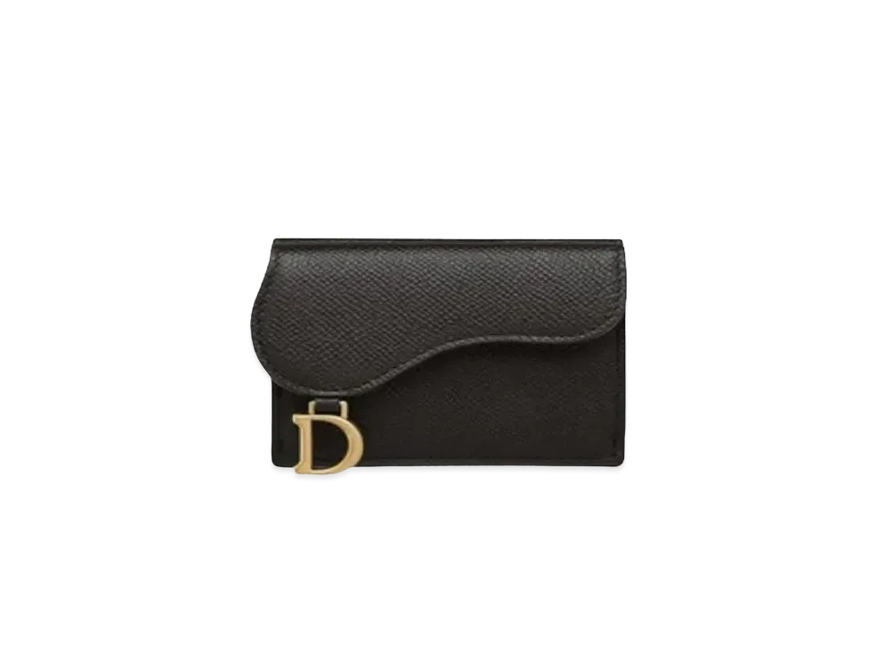 Dior Saddle Compact Wallet "Black"