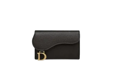 Dior Saddle Compact Wallet "Black"