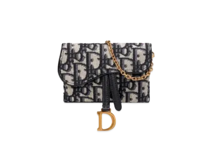 Dior Saddle Nano Pouch "Blue"