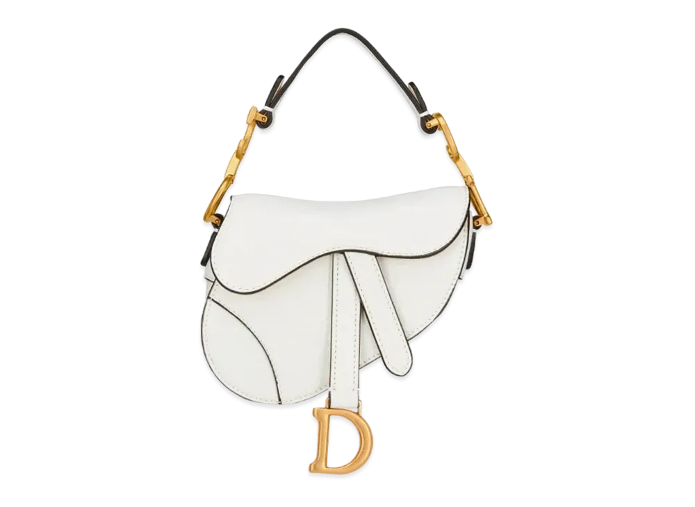 Dior Micro Saddle Bag Goatskin "Latte/Gold"