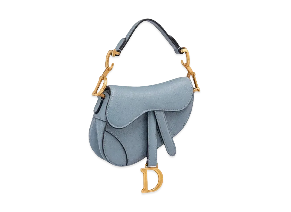 Dior Micro Saddle Bag "Blue"