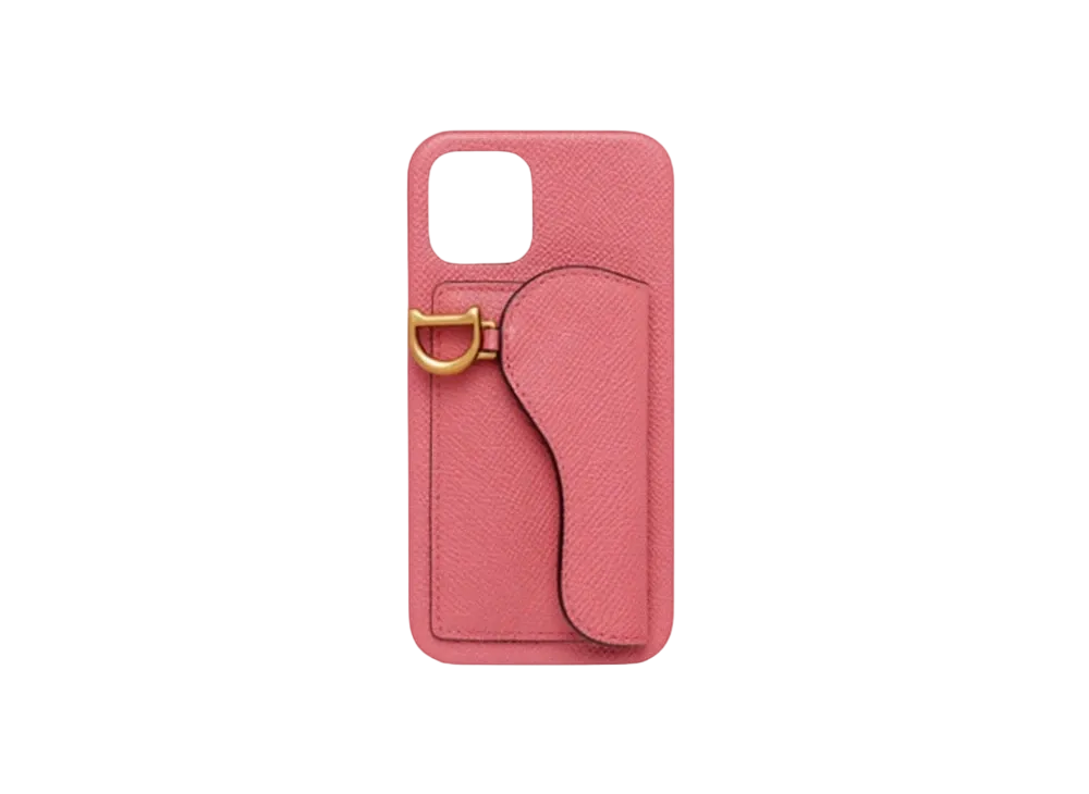 Dior Saddle Cover For Iphone 12 And 12 Pro "Pink"