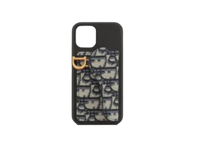 Dior Saddle Cover For Iphone 12 And 12 Pro "Blue"