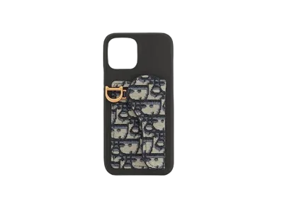 Dior Saddle Cover For Iphone 12 Pro Max "Blue"