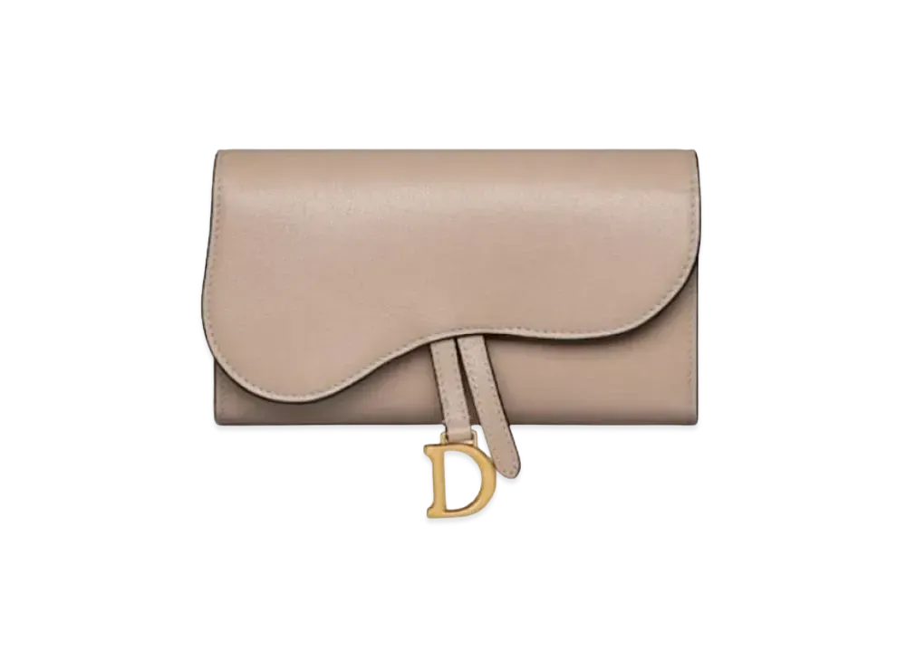 Dior Saddle Slim Wallet "Hazelnuts"