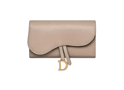 Dior Saddle Slim Wallet "Hazelnuts"