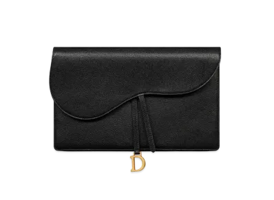 Dior Saddle Pouch Goatskin "Black"