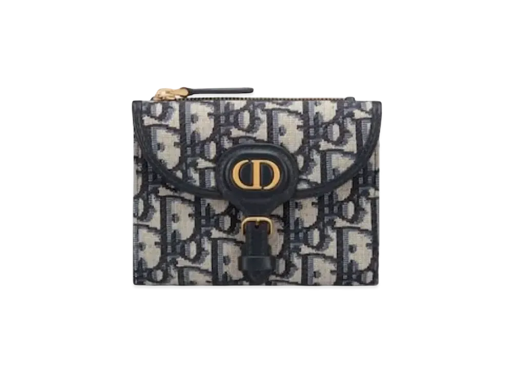 Dior Bobby Bi-Fold Wallet "Blue"