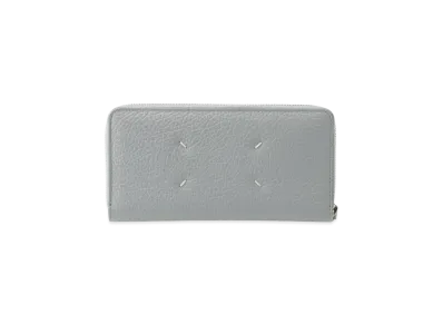 Maison Margiela Four Stitches Zip Around Wallet "Pale Blue"