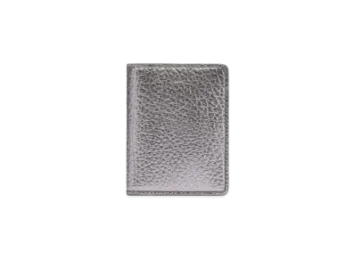 Maison Margiela Metallic Leather Card Holder "Metallic Grey"