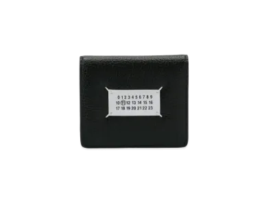 Maison Margiela Grainy Leather Numbers Logo Patch Wallet "Black"