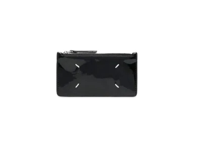 Maison Margiela Vernice Stitch Zipped Card Holder "Black"