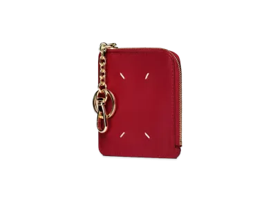 Maison Margiela Leather Keychain Wallet "Haute Red"