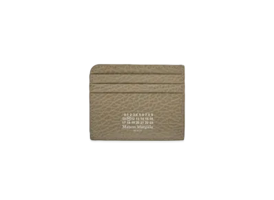Maison Margiela Numbers Logo Grainy Leather Card Holder "Bleach"