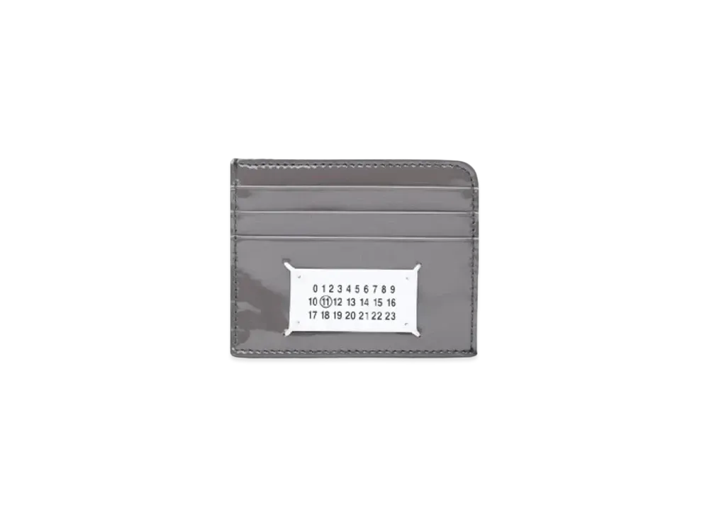 Maison Margiela Vernice Logo Card Holder "Dark Grey"