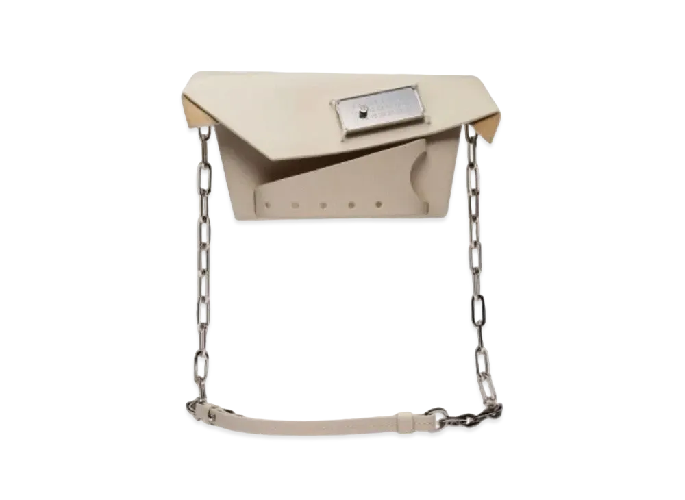 Maison Margiela Snatched Classique Small Bag "Greige"