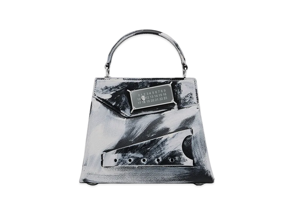 Maison Margiela Snatched Handbag Bianchetto Small "Black/White"