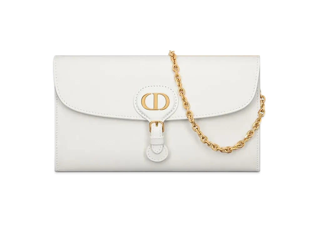 Dior Bobby East-West Pouch with Chain Smooth Calfskin "Latte"