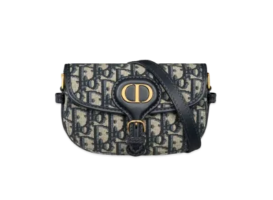 Dior Bobby Mini Bag Dior Oblique Jacquard "Blue/Antique Gold"