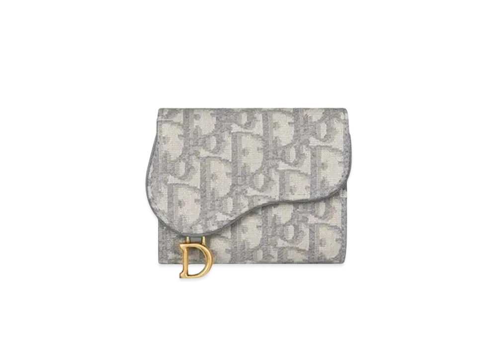 Dior Saddle Nymphea Wallet Dior Oblique Jacquard Japan Exclusive "Gray"